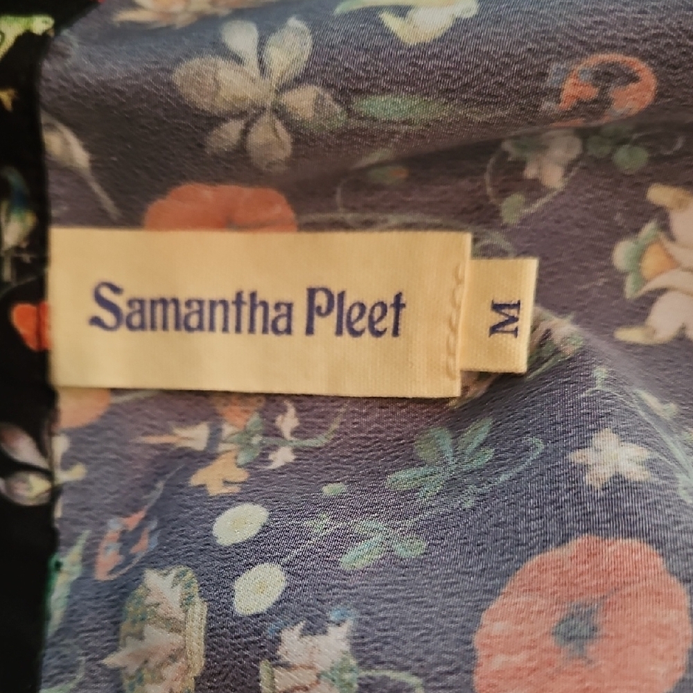 Samantha Pleet Multicolor Unicorn Floral Wrap Around Skirt. Size Med. - Picture 2 of 6